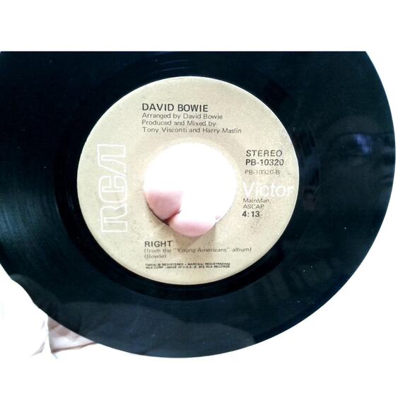 David Bowie – Fame / Right RCA 7" Vinyl Record Tan/Brown Label PB-10320 - Picture 6 of 6